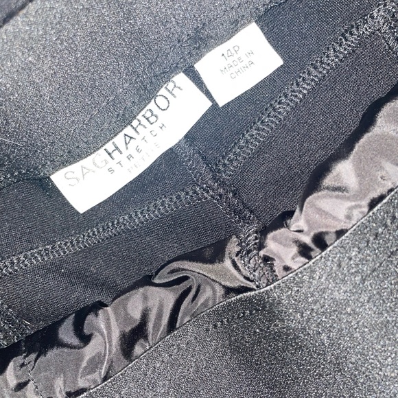 Sag Harbor Elegant Black Trousers - Picture 3 of 5